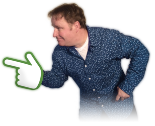 Arnoud wijst naar links